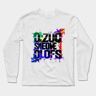 QR code colorful art design Long Sleeve T-Shirt